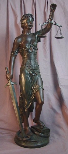 Blind Justice Scales Of Justice Statue Greek Goddess law of life size